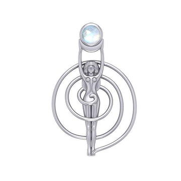 Spiral Goddess With Gem Pendant TP3231 - Jewelry
